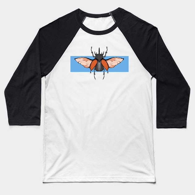 Rhino Beetle Baseball T-Shirt by Z1